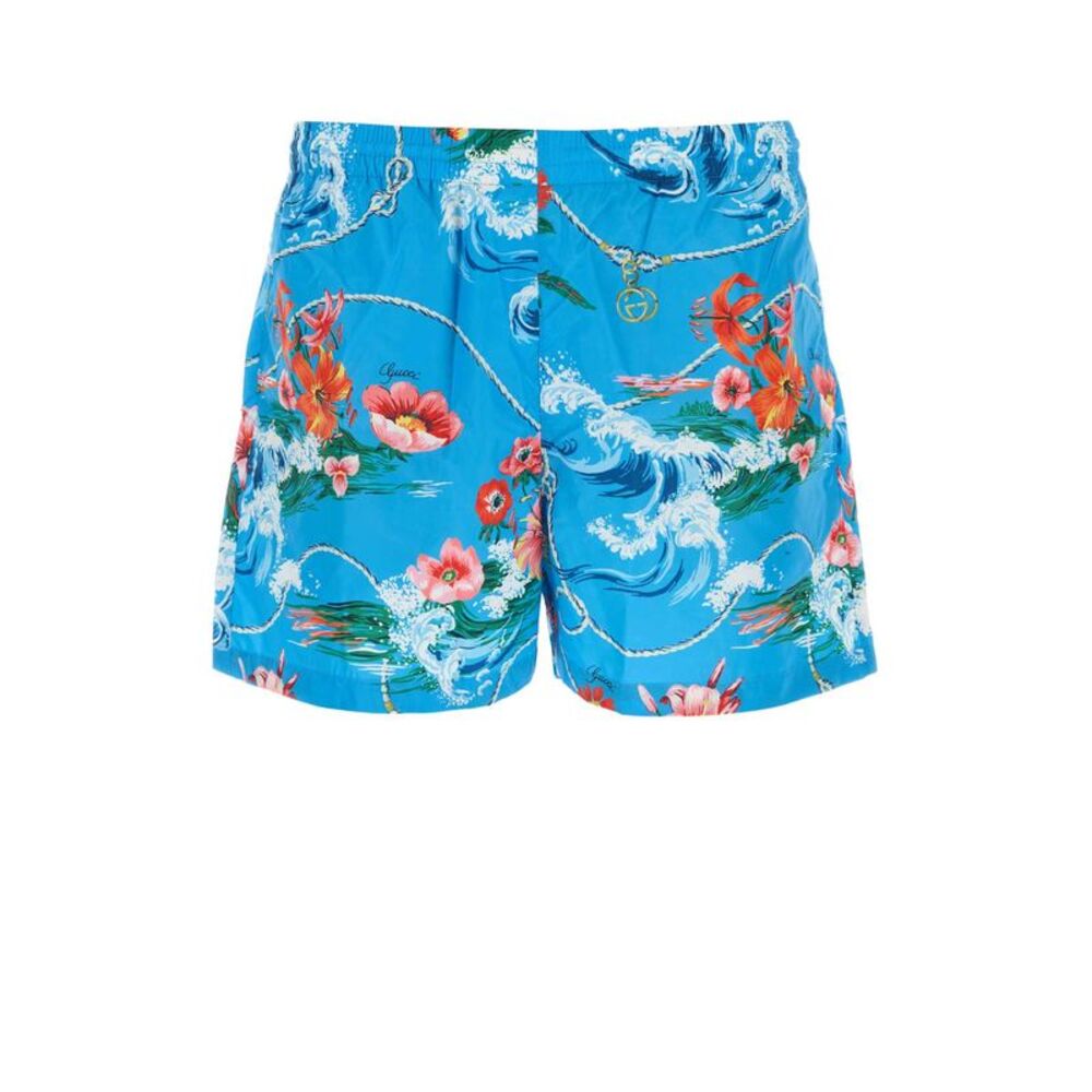 Gucci Men Printed Polyester Swimming Shorts